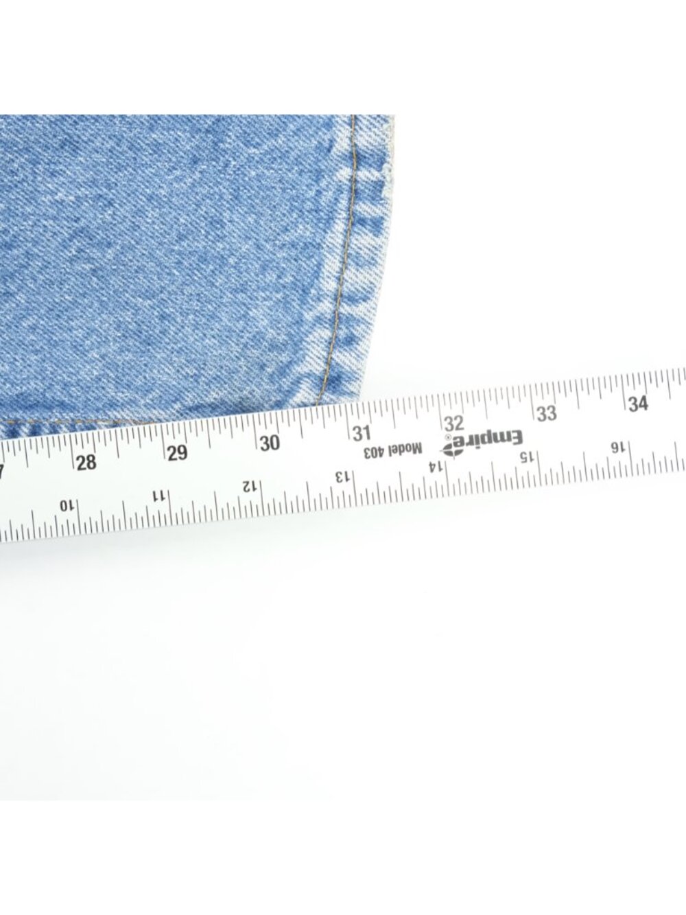 Levi's 506 Jeans Mens 32x31 Blue Light Wash Straight Leg Vintage 90s Made in USA - Picture 8 of 9